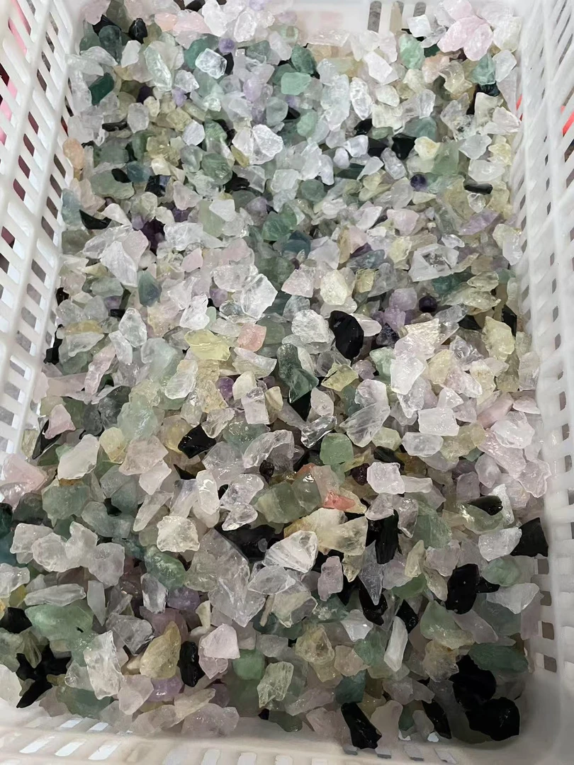 天然原石碎石鱼缸造景铺花盆消磁扩香编绳绕线原石