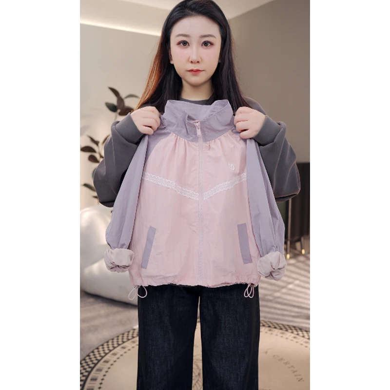 女童夹克外套春秋款2025新款洋气儿童春装运动上衣9517