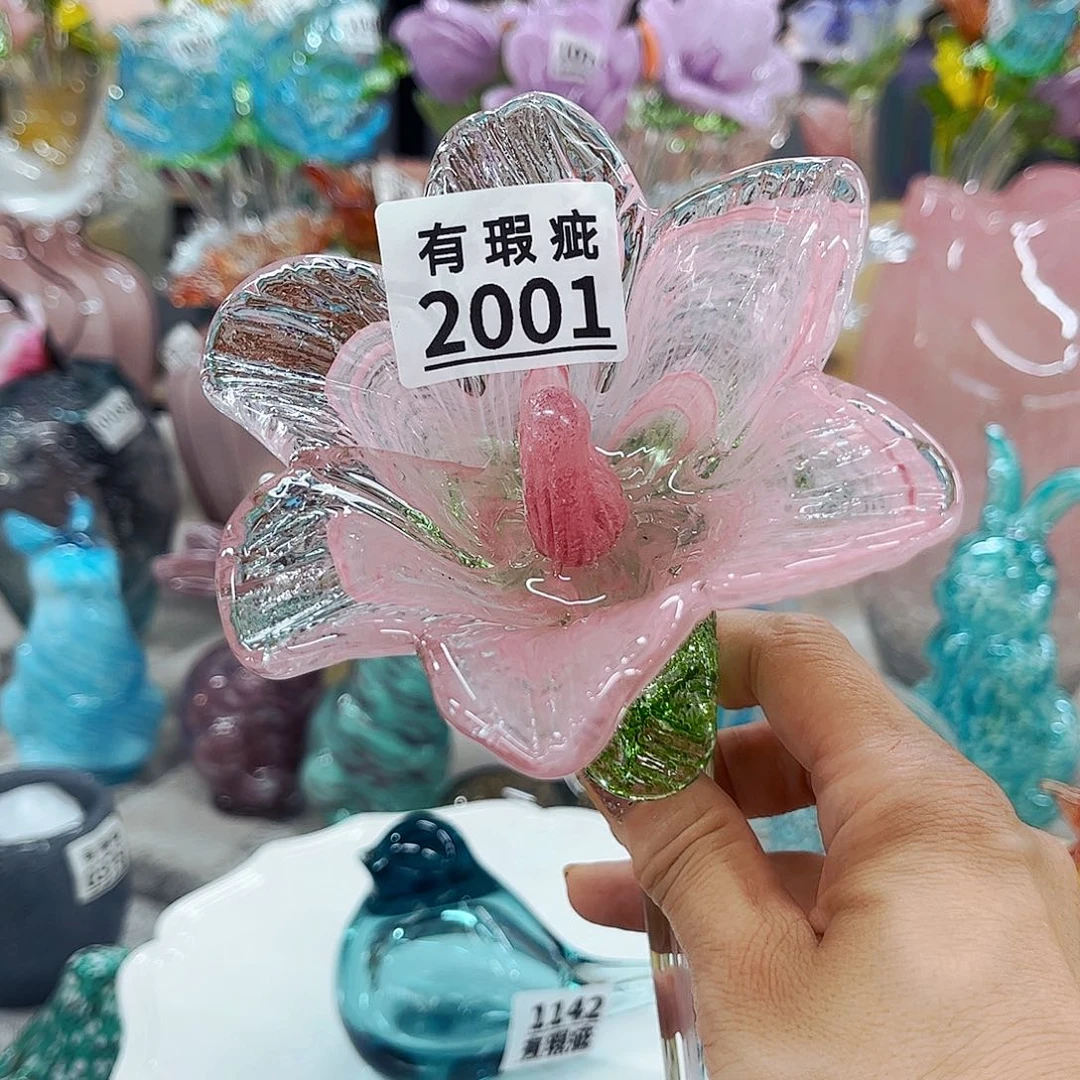 2001冰裂瑕 家悦琉璃花器摆件