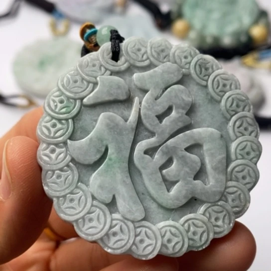 翡翠未镶嵌挂件翡翠