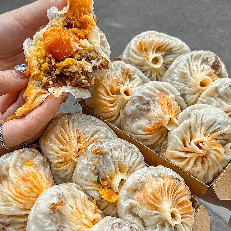 纸皮咸蛋黄芝士烧麦猪肉香菇玉米芝士咸蛋黄五黑早餐半成品香菇