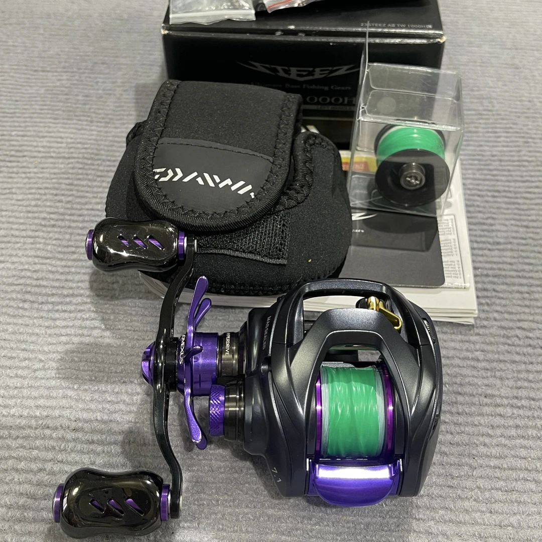 【98新】23steez a2左手7速水滴轮，摇轮顺滑微齿感，国行有卡书盒全