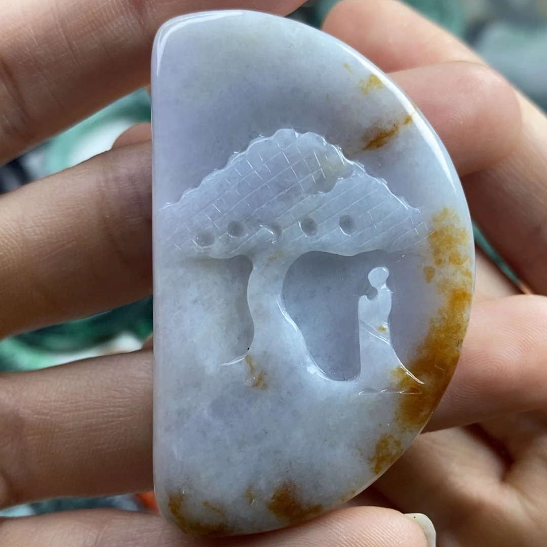 翡翠颈饰未镶嵌吊坠