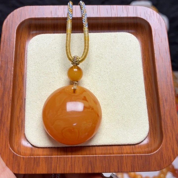 蜜蜡未镶嵌颈饰项链