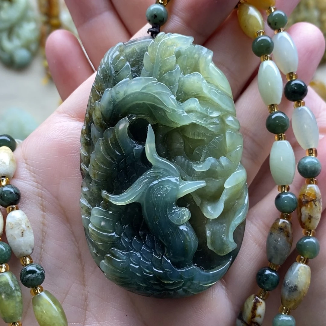 【闪购商品】岫玉未镶嵌颈饰凤凰