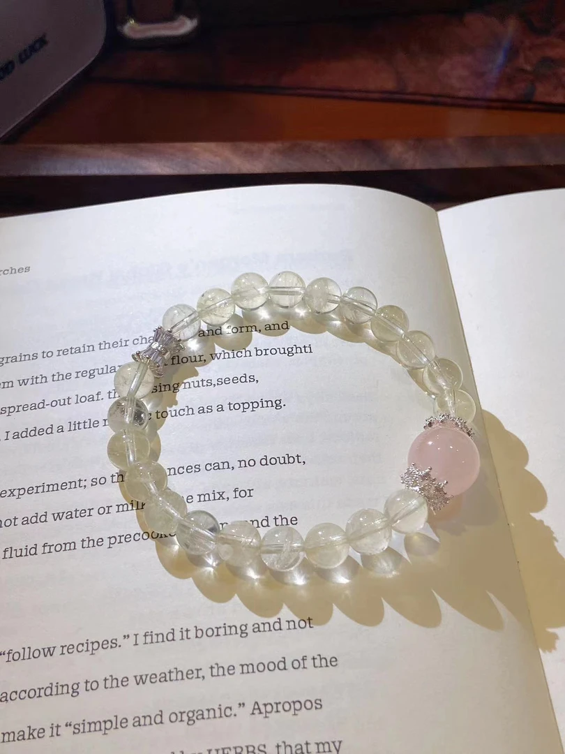 C398 黄水晶透体福福款手串