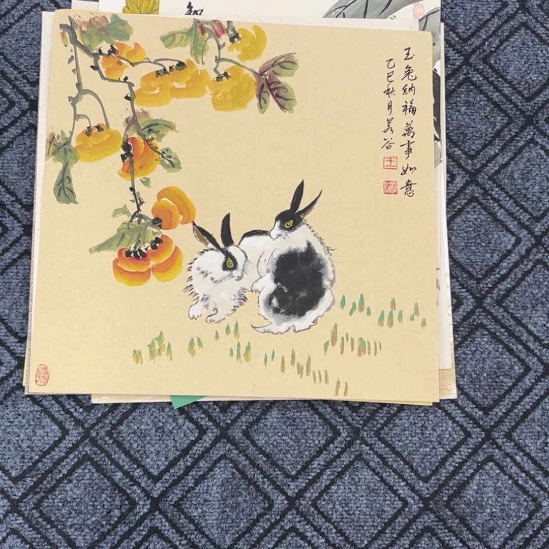 国画若谷老师三尺斗方花鸟琪