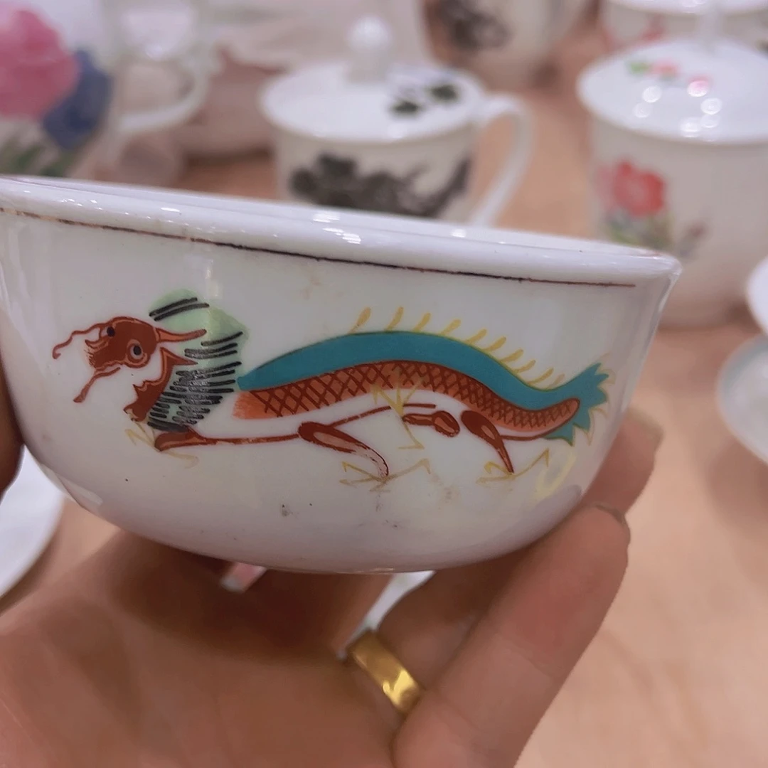 龙碗，米饭，碗，米饭碗微瑕