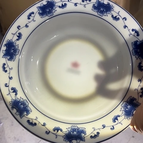 碗8寸深盘两个陶瓷陶瓷