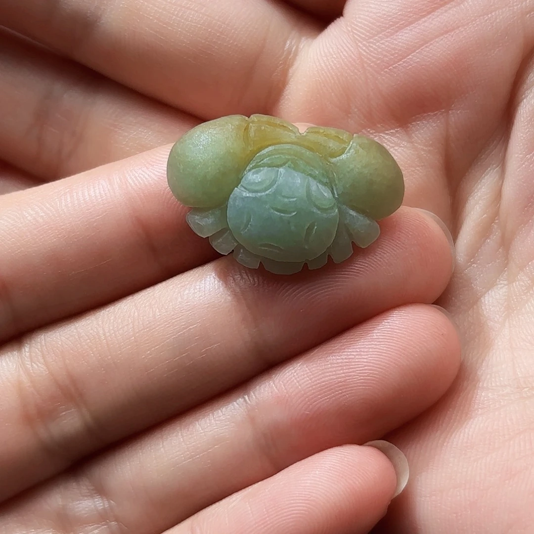 定制翡翠未镶嵌天然缅甸翡翠A货螃蟹不退不换