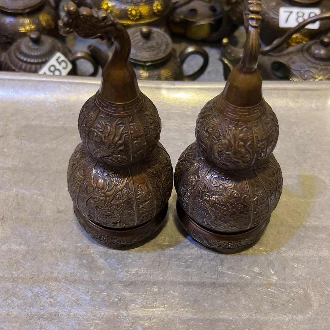 孙***桐黄铜摆件，文房摆件