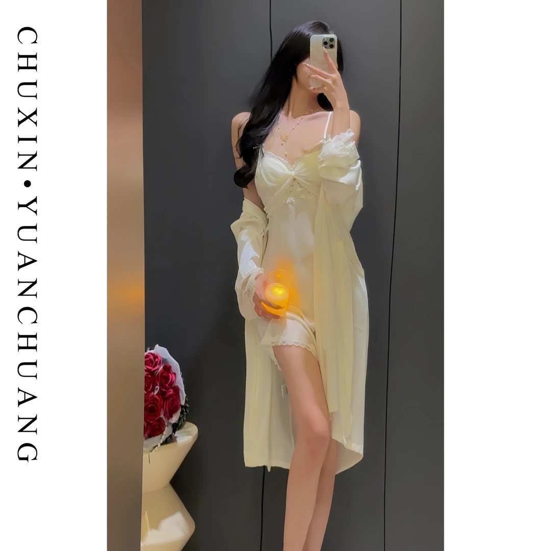 【月色晚星】吊带睡衣女爆款2025新款女大性感高级感纯欲风睡裙