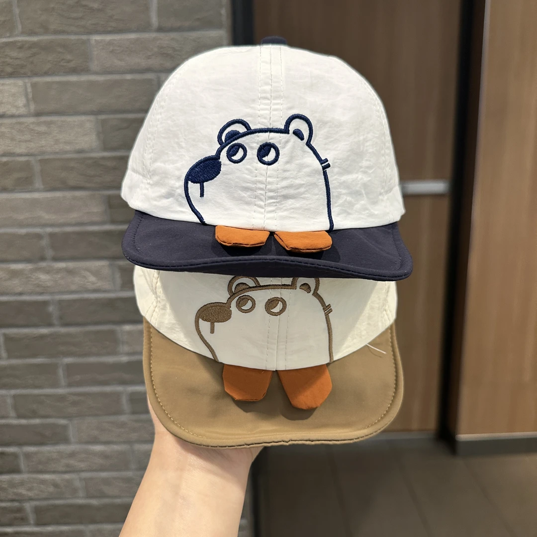 宝宝帽子春夏薄款可爱软檐透气遮阳速干鸭舌帽防晒太阳帽儿童婴幼