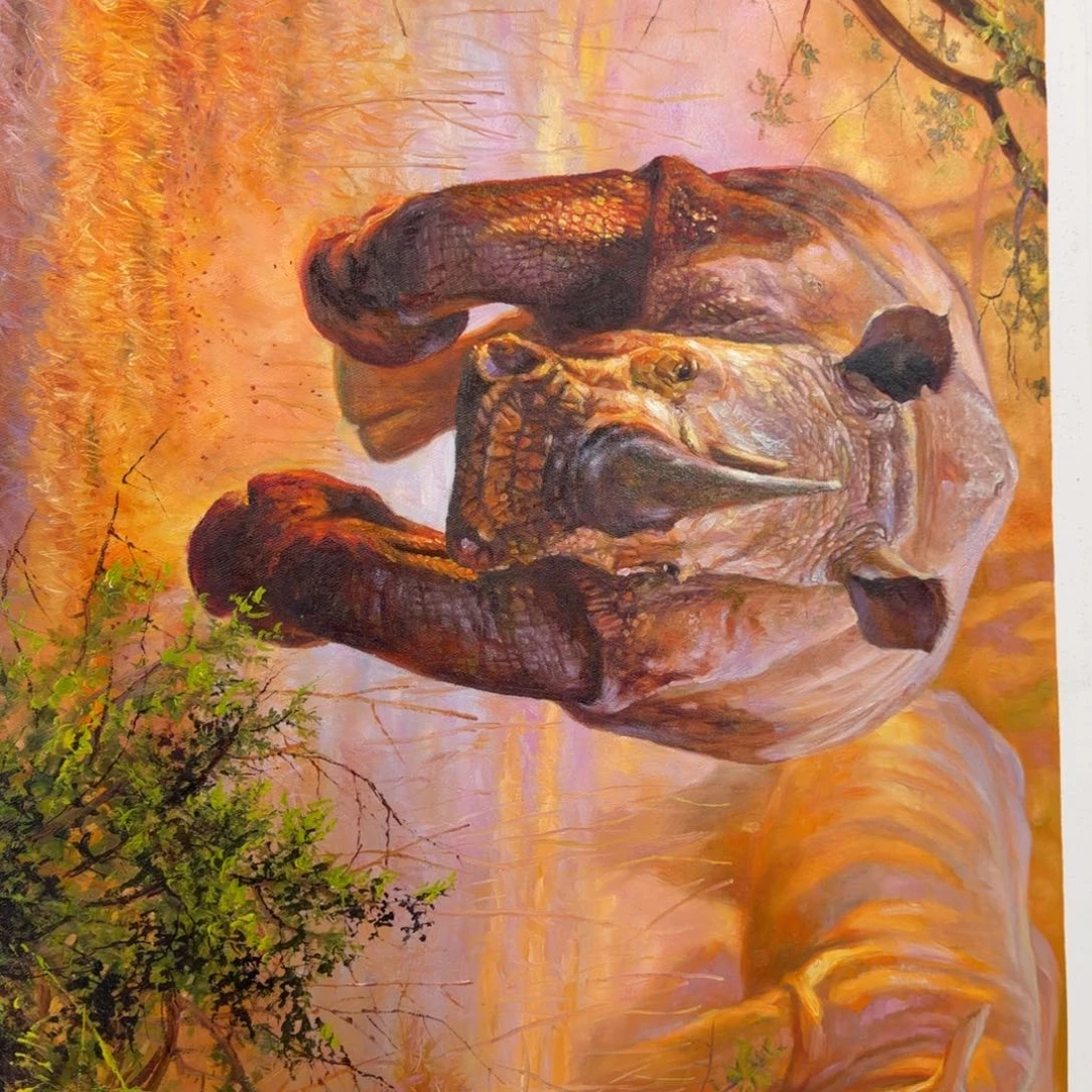 油画我的小伙伴都在等你的