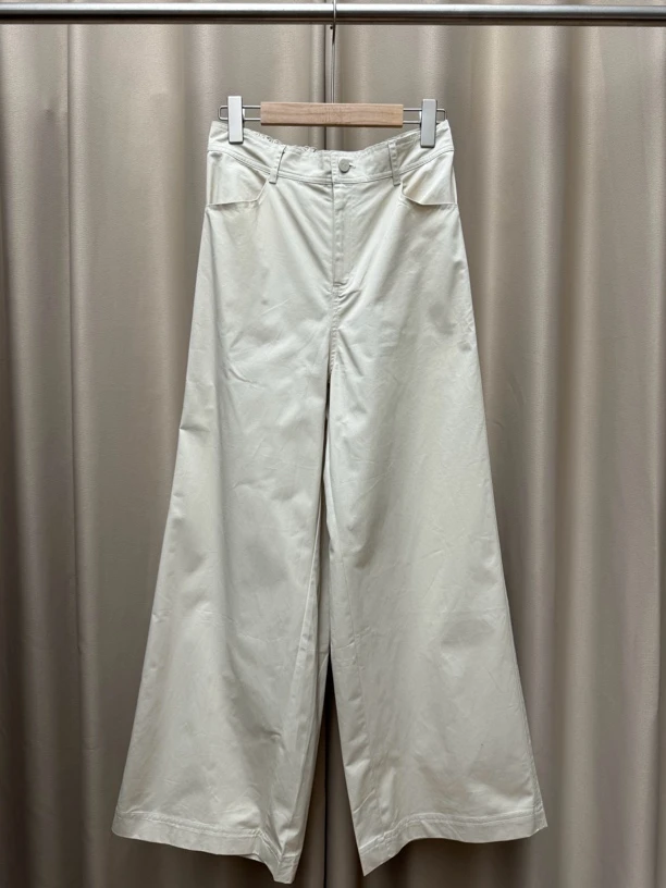 AL工装直筒阔腿裤松紧腰