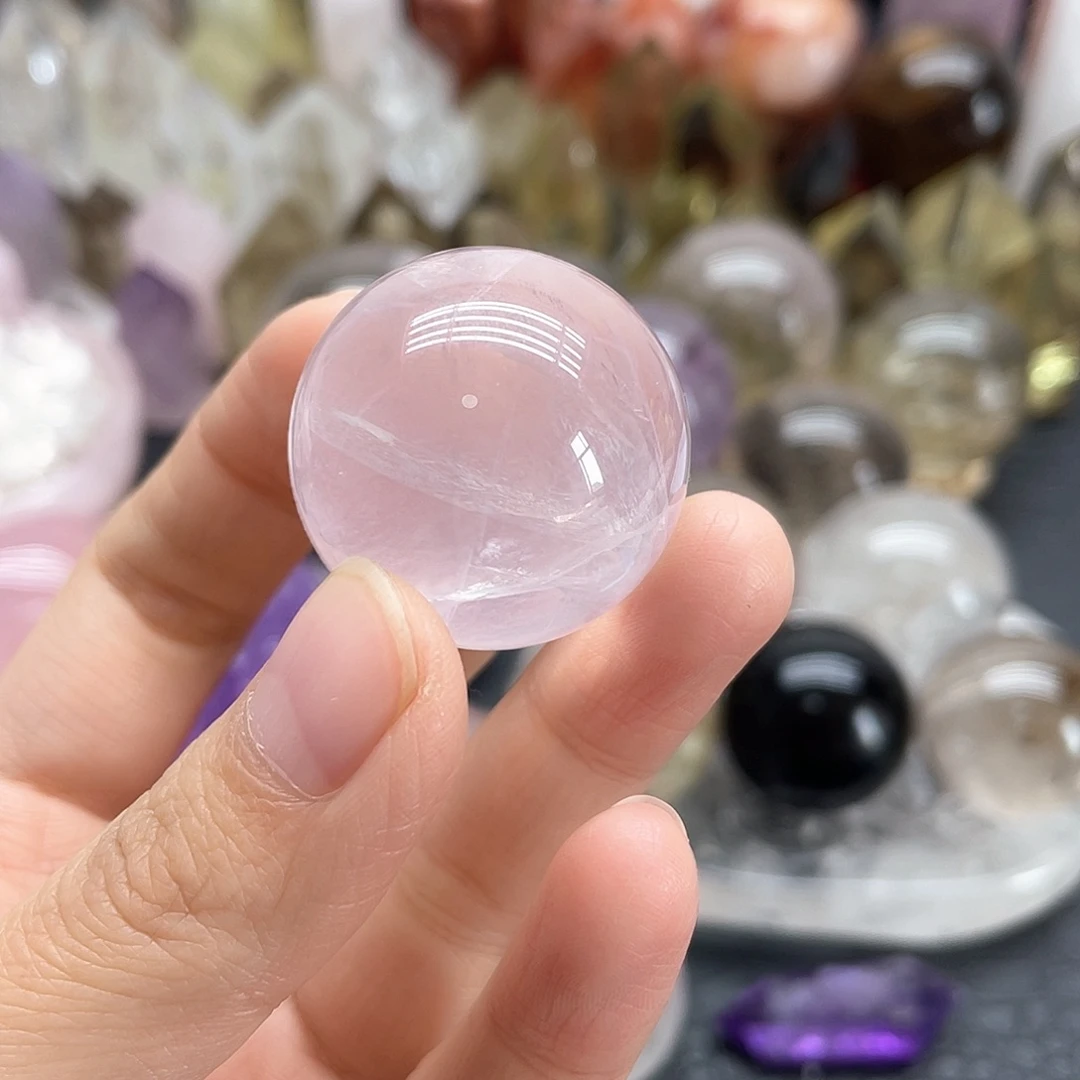 珠宝半成品未镶嵌水晶18冰粉球卡2.9mm无裂