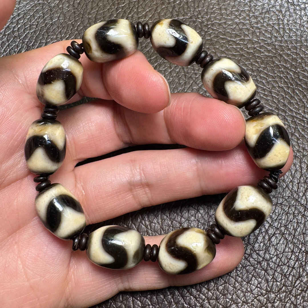 【格古小师傅】纯手工仿纯牙牙多宝玛瑙手串孤品放漏