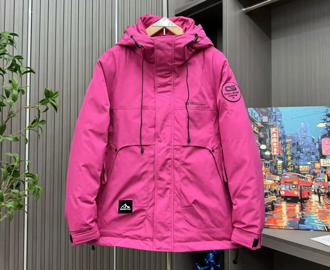 8066*#【森林发卡】冬季户外工装连帽情侣休闲外套(剪标款）1