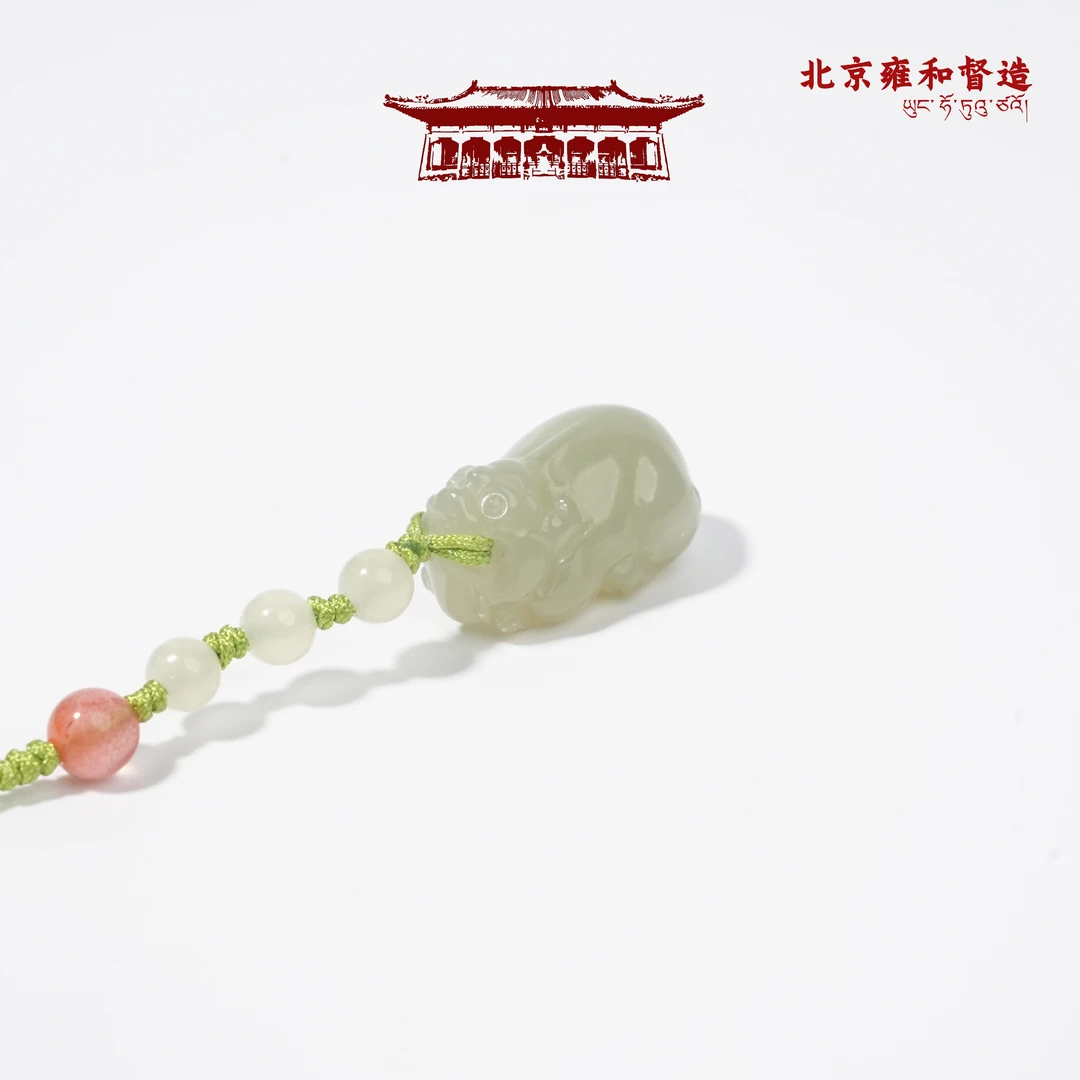 若羌黄口貔貅手机链1.8*1.1*0.9cm约3.0g1112LB009