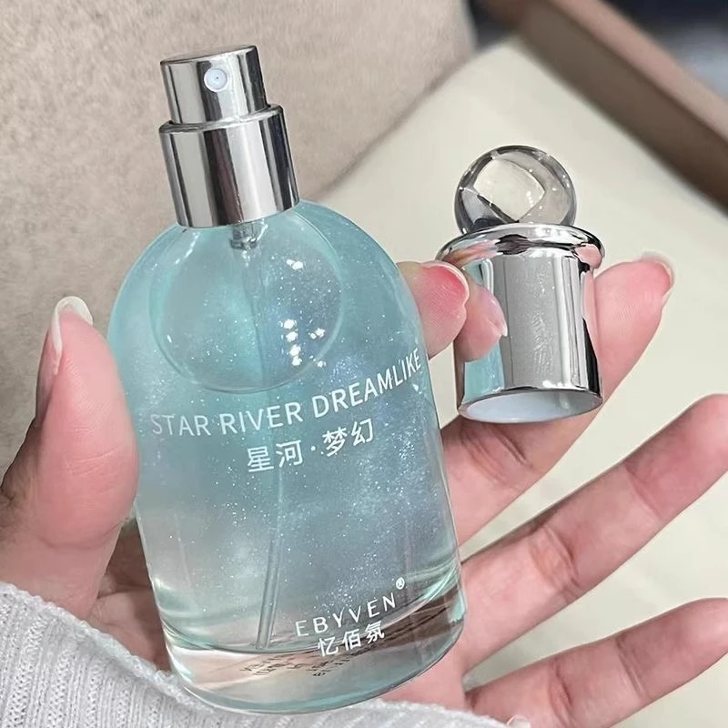 中性淡香水喷雾女清新茉莉蓝风铃香氛持久留香高级淡香持久