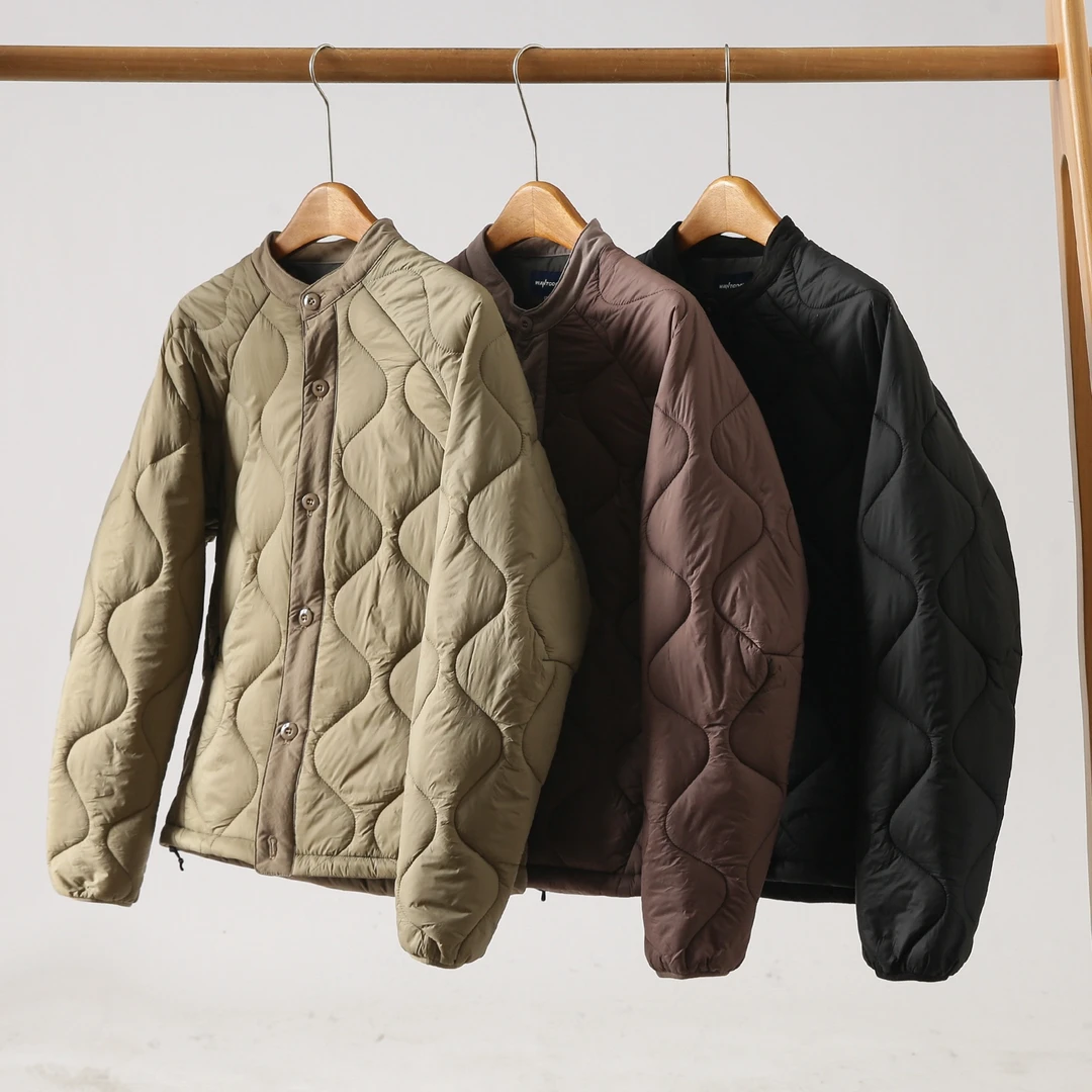 迪家同款 男士秋冬户外机能绗棉轻便保暖立领休闲棉衣外套2528
