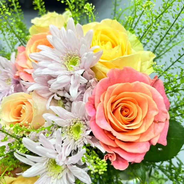 【奶油泡芙搭配花束】家庭插花搭配花束（只发新疆顺丰包邮）