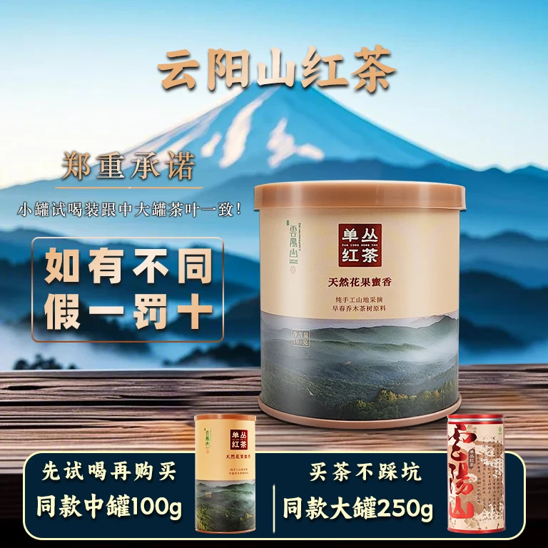 【茶园直发】云阳山红茶原生态高山云雾春茶花果蜜香红茶试喝装