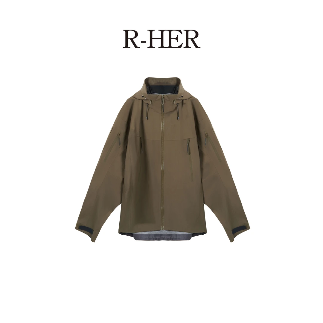 R-HER【战术冲锋衣】户外防风防水休闲透气百搭时尚运动连帽冲锋衣