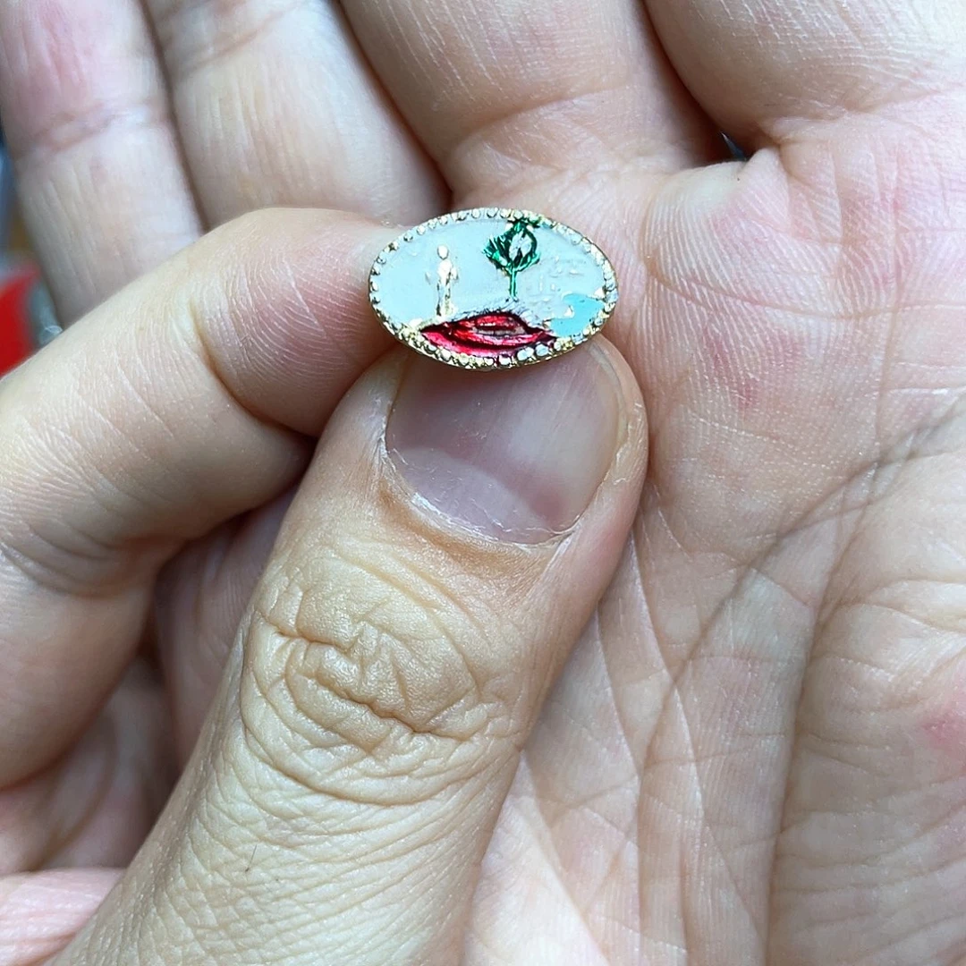 铝红色收藏精品小章