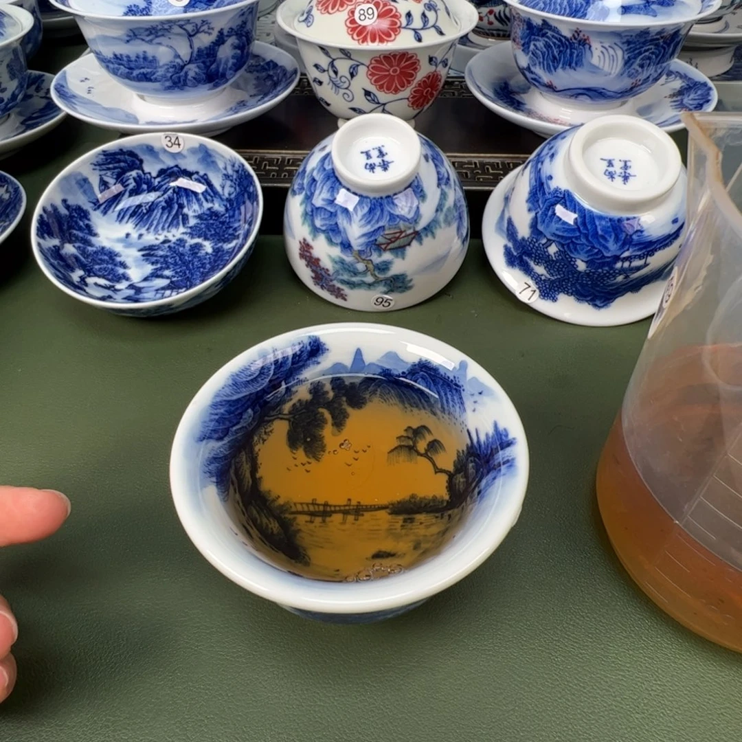 景德镇纯手工纯手绘茶具木木29