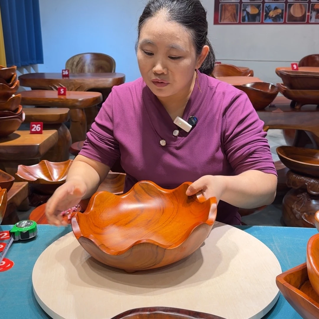 木莲花果盘 直径30.5高9.6