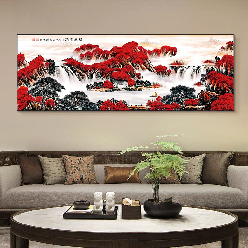 【云舒】鸿运当头装饰画客厅壁画挂画风水画70200