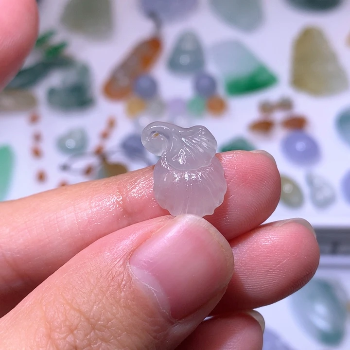 未镶嵌定制翡翠银杏叶