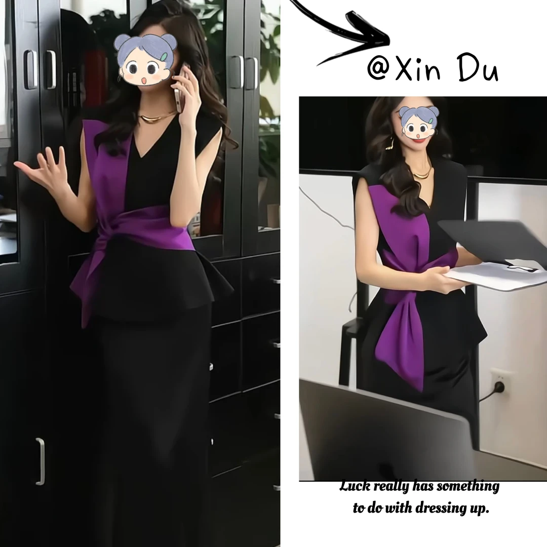 2025夏季新款时尚显瘦气质女士网红洋气两件套百搭款D21787