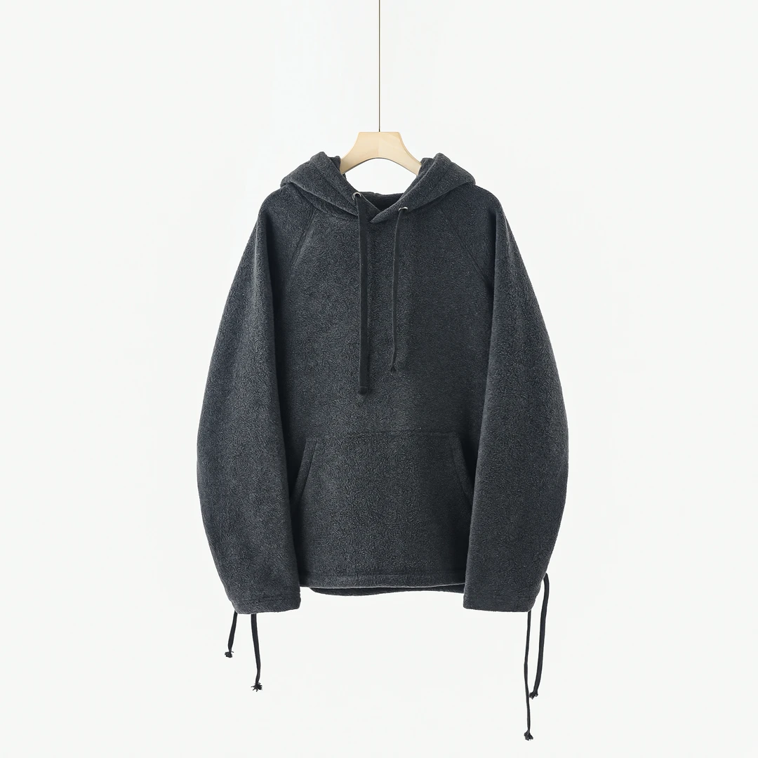 【北总严选】帕迪恩加厚毛毛长袖上衣抽绳套装连帽卫衣S24A094