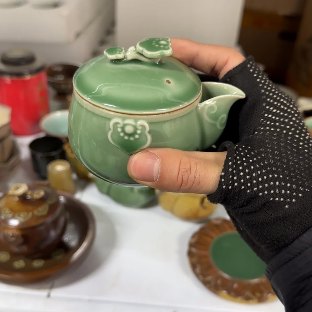 小金茶具青瓷茶器