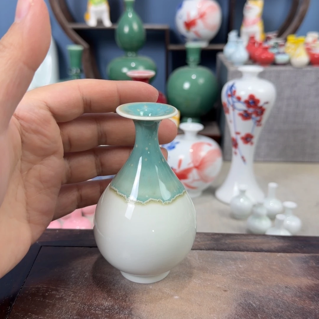 陶瓷手工小花器摆件