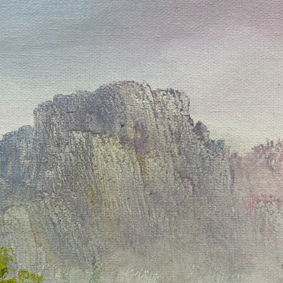 林彦新*** 山水风景-9.15号- 约50*60厘米-手绘油画-麻布