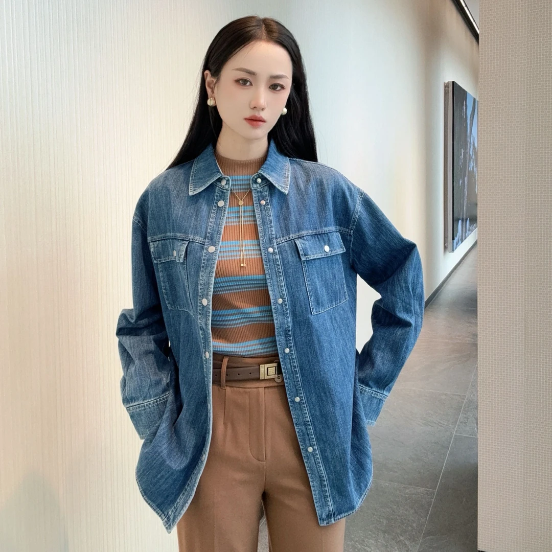 AMASS/阿玛施「风感波粒」休闲百搭宽松潮流印花衬衫外套5300971