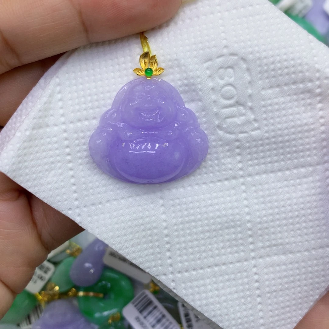 颈饰18K金镶嵌翡翠C****y
