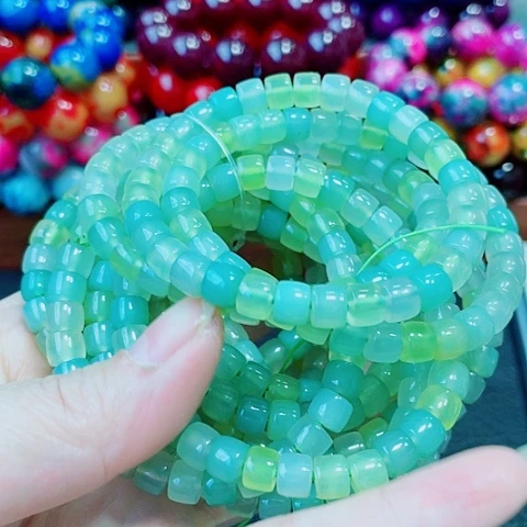 玛瑙未镶嵌手饰苹果绿