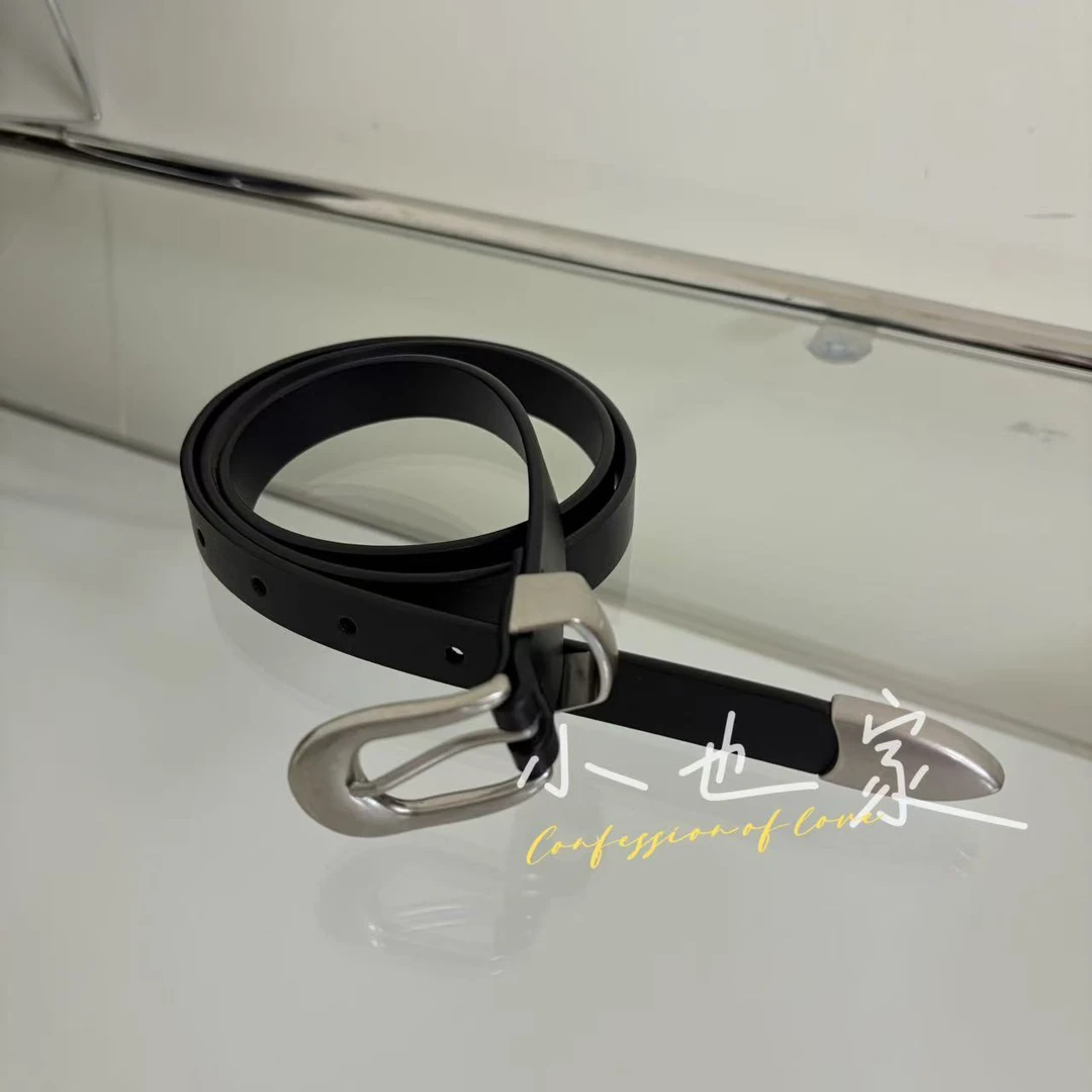 小也 复古超好搭  真牛皮 皮带