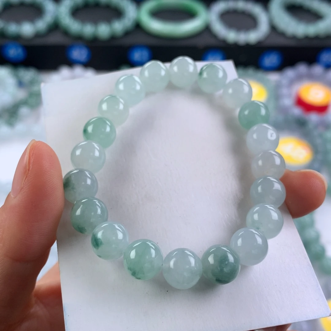 翡翠未镶嵌手链卡9.2