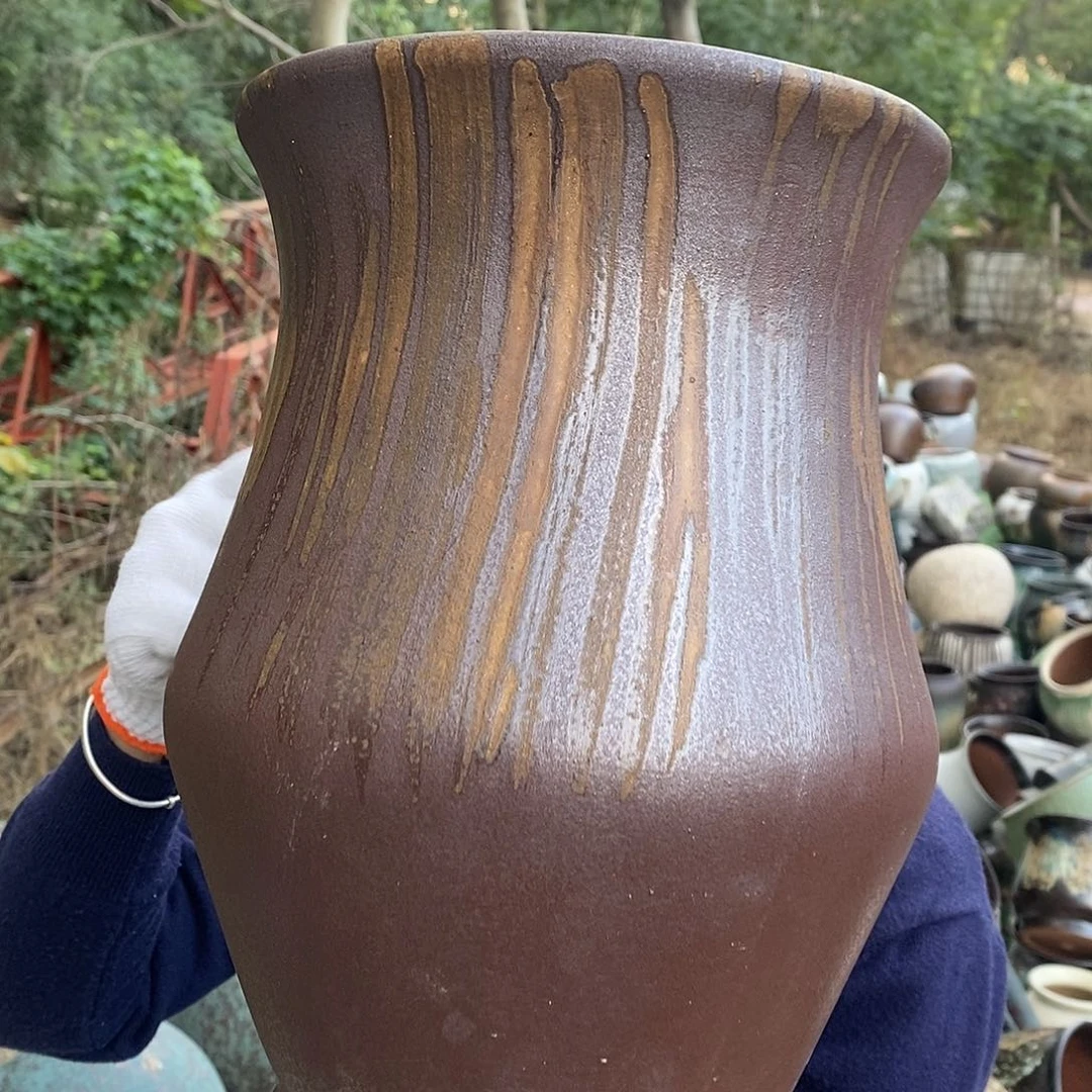 紫砂花盆正品口径20高30