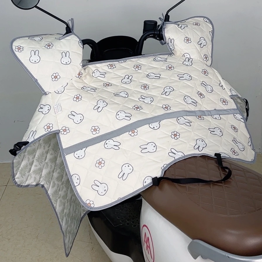 电动车挡风被夏季防紫外线隔热薄款骑行防晒电瓶摩托车加大防风罩