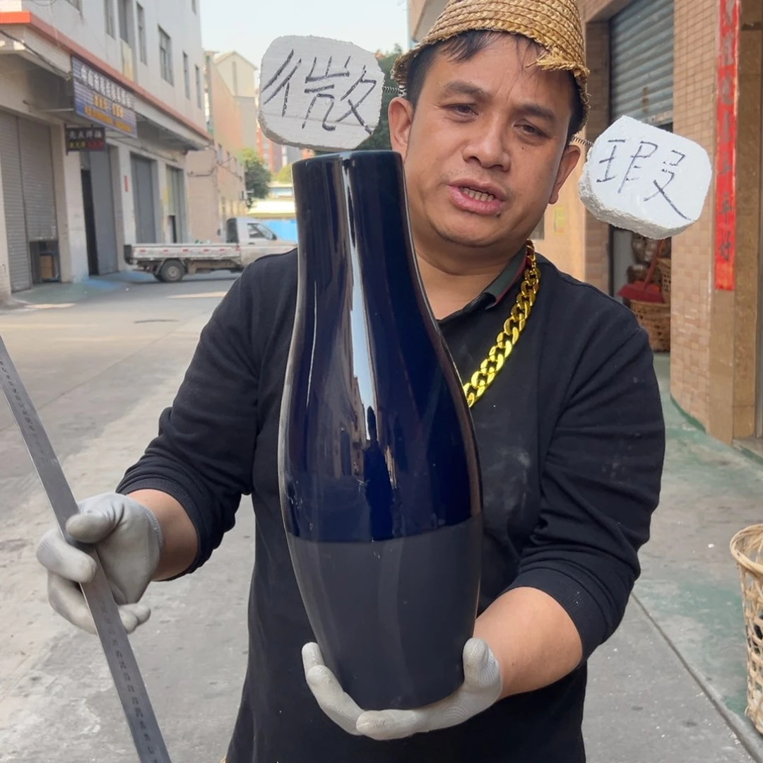 摆件43 号高中低温陶瓷工艺瓶（部分微瑕）