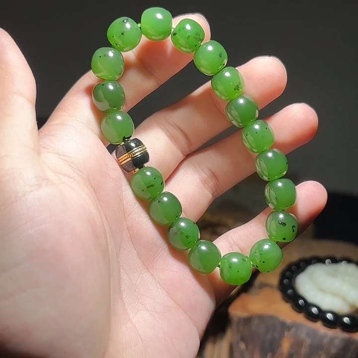 和田玉未镶嵌手链