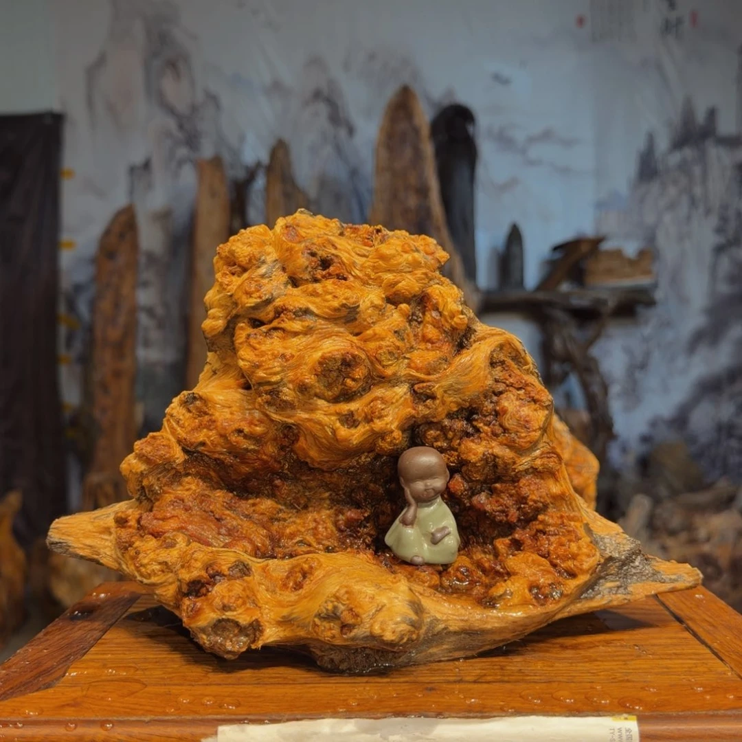 晴***云木三丰琥珀木 天然摆件25