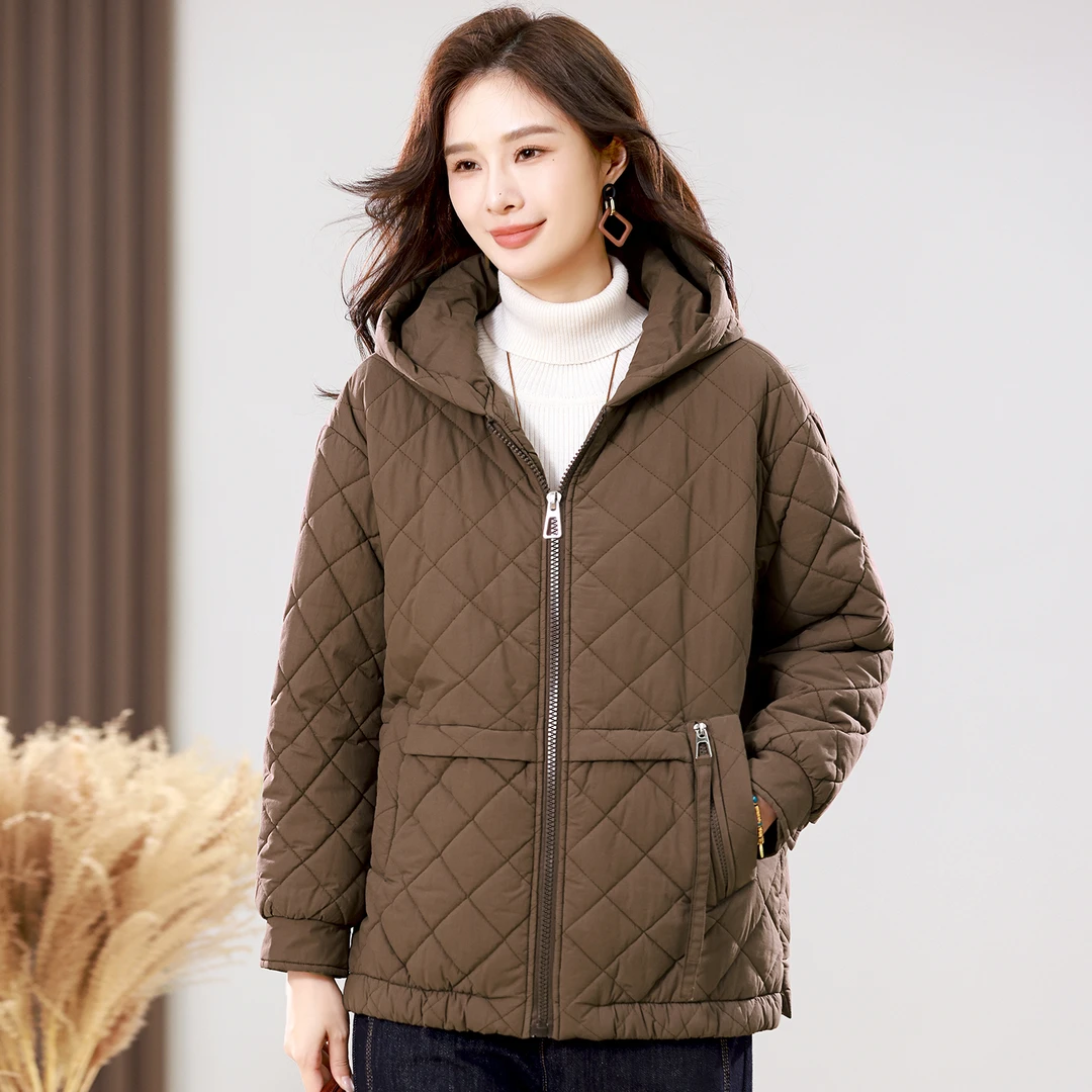 加厚棉衣短外套女秋冬2025年新款中年妈妈宽松保暖短款棉服小棉袄