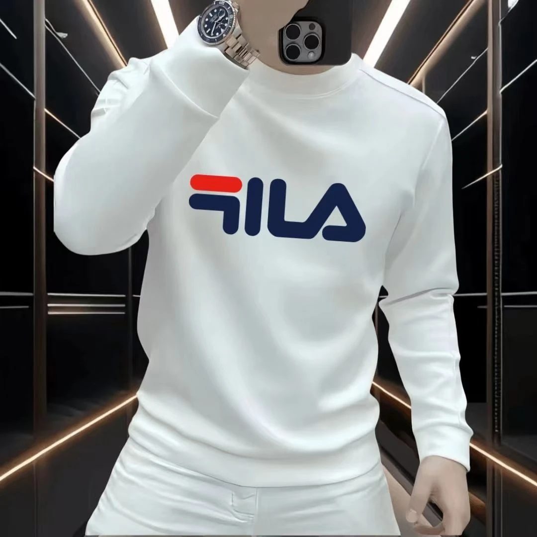 高端潮牌卫衣男款秋冬2025新款圆领长袖休闲套头外套加绒加厚男款